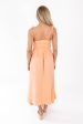 Just Peachy Midi Dress - Peach For Discount