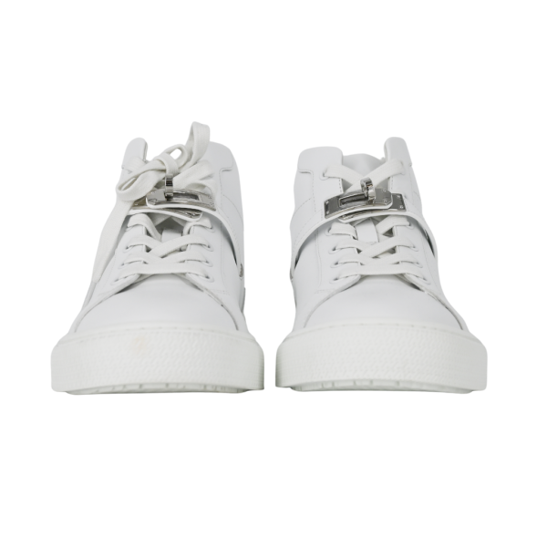 Daydream White Leather High-Top Sneakers For Sale