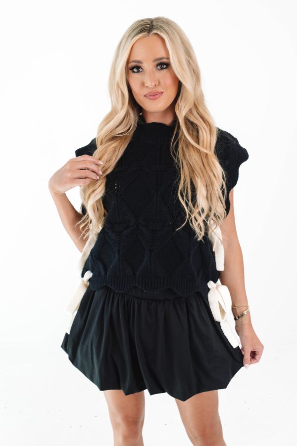 Sweet Talk Top - Black For Discount