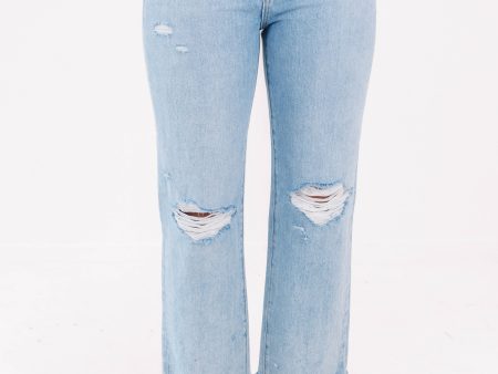 Pistola Cassie Super High Rise Straight Crop Jeans - Daytrip on Sale