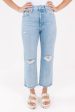 Pistola Cassie Super High Rise Straight Crop Jeans - Daytrip on Sale