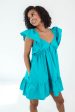 Seal The Deal Dress - Turquoise For Discount