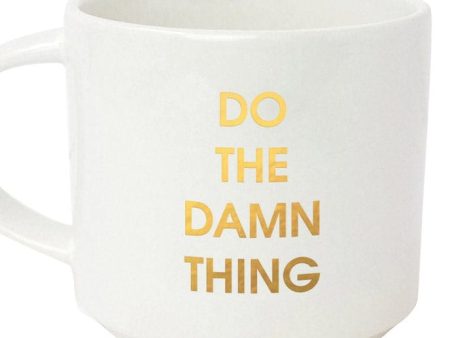 16 oz. Stackable Ceramic Mug - Do The Damn Thing For Discount