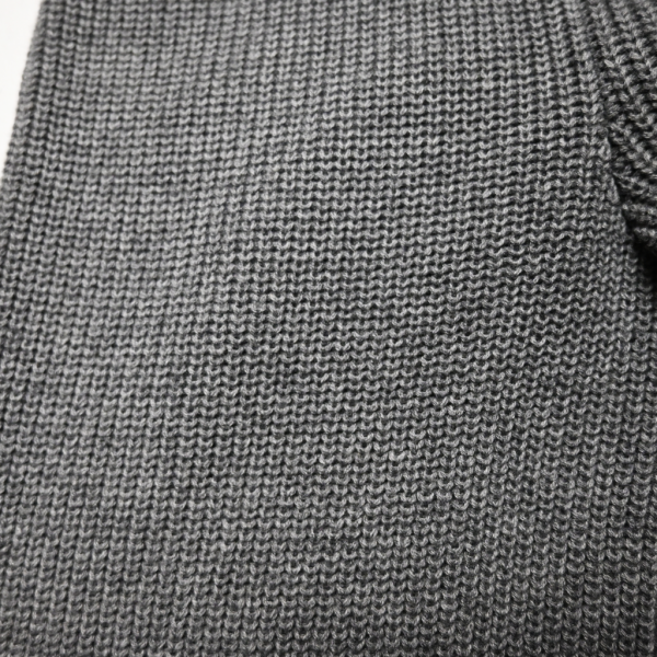 Gray Wool-Blend Knit Pants Cheap