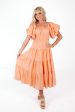 Peachy Keen Midi Dress - Peach Online Sale