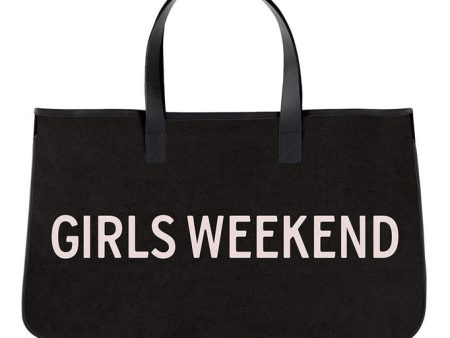 Girls Weekend Tote Bag - Black on Sale