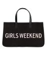 Girls Weekend Tote Bag - Black on Sale