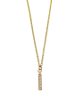 Crystal Bar Necklace - Gold on Sale