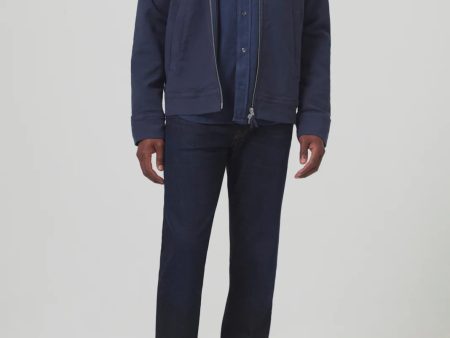 Gage Slim Straight Cashmere Denim in Falcon Discount