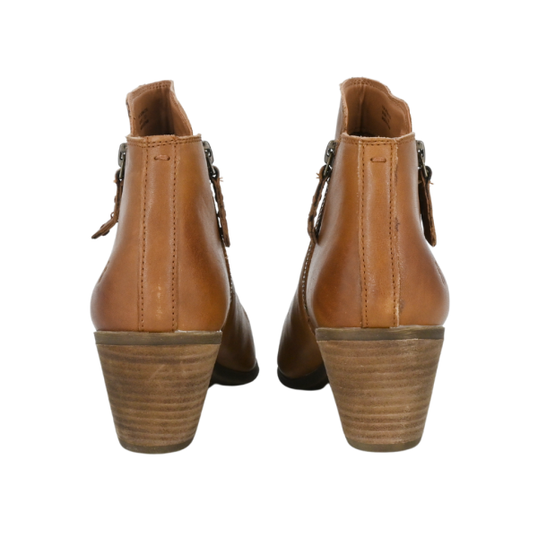 Tan Leather Ankle Booties For Discount