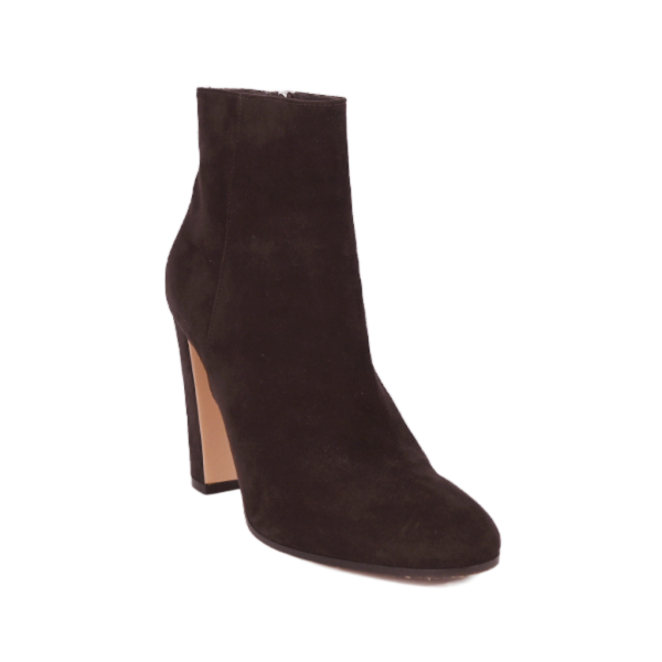 Dark Brown Suede Booties Cheap