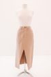 Back On Track Denim Midi Skirt - Sand Supply