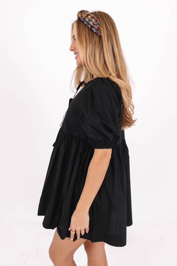 That s Impressing Dress - Black Hot on Sale