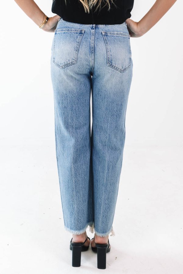 Pistola Cassie Super High Rise Straight Crop Jeans - Era For Sale