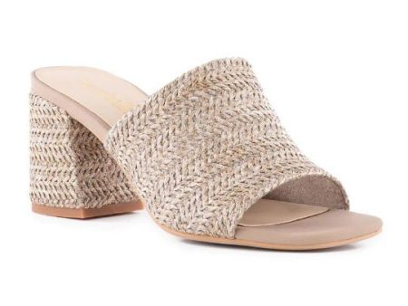 Seychelles Adapt Block Heel Mule - Taupe Raffia - FINAL SALE Discount