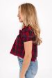 Mistletoe Magic Top - Red Plaid Hot on Sale