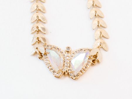 Butterfly Fly Away Necklace - Gold Online Sale