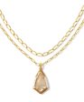 Kendra Scott Camry Enamel Frame Multi Stand Necklace - Gold Natural Mother of Pearl - FINAL SALE For Cheap