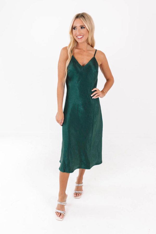 Sleigh Ride Midi Dress - Pine For Cheap