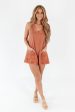 The Austin Romper - Burnt Orange Online now