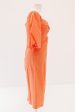 Totally Tangerine Midi Dress - Orange Hot on Sale