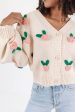 Roses And Romance Cardigan - Cream Discount