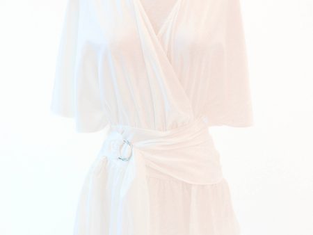 Cute As Can Be Romper - White on Sale