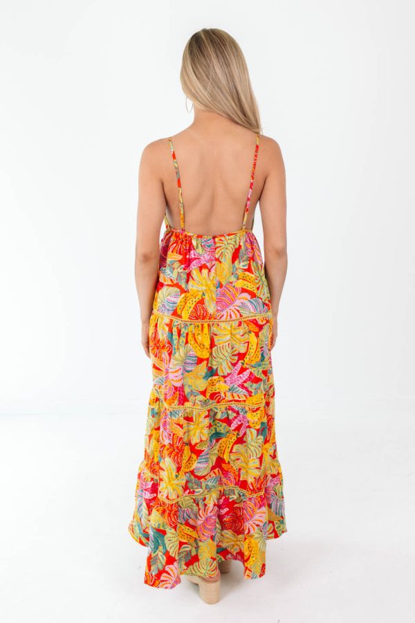 Havana Heat Maxi Dress - Yellow Online