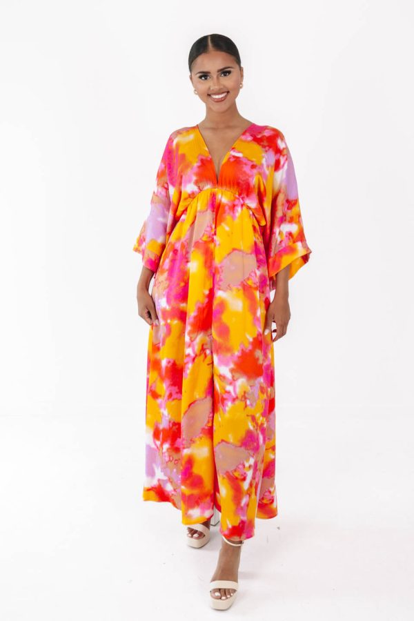 Love Letter Maxi Dress - Orange Online now