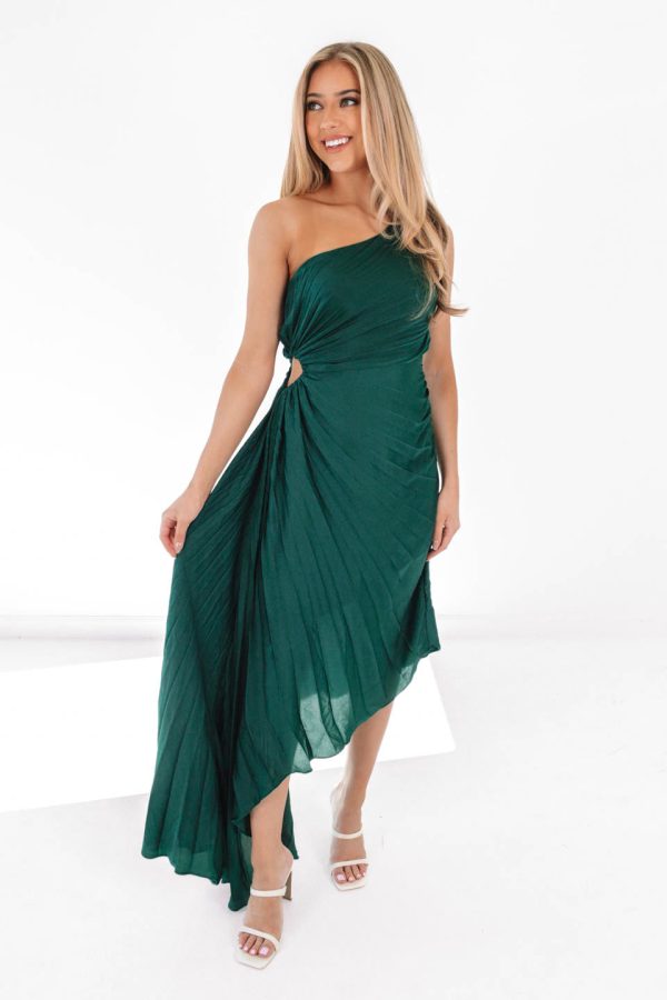 Dream Destination Dress - Dark Green Hot on Sale