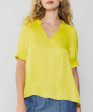 V-Neck Blouse - Pineapple - FINAL SALE Fashion