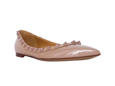 Patent Rockstud Ballet Flats Fashion