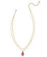 Kendra Scott Camry Enamel Frame Multi Stand Necklace - Gold Azalea Illusion - FINAL SALE For Sale