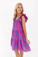 Here With Me Dress - Blue Fuchsia Online Sale