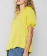 V-Neck Blouse - Pineapple - FINAL SALE Fashion