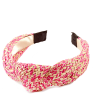 Two-Tone Rattan Headband - Fuchsia - FINAL SALE Fashion