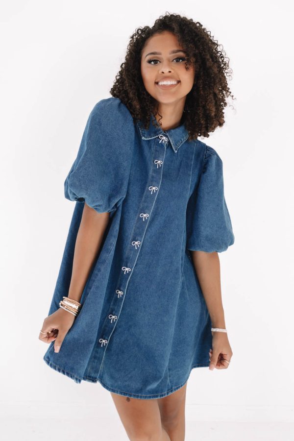 Disco Cowgirl Dress - Denim For Discount