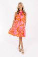 In A Trance Dress - Pink Orange Online Sale