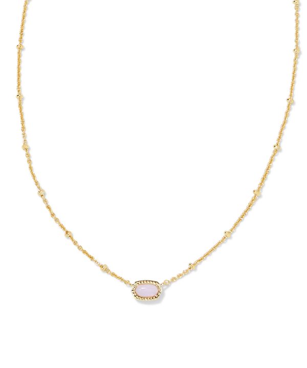 Kendra Scott Baby Elisa Satellite Short Pendant Necklace - Fuchsia, Turquoise, Pink, Mint OR Ivory on Sale