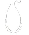 Kendra Scott Eve Multi Strand Necklace - Silver White Mix Sale