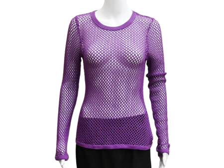 Purple Rio Fishnet Top Cheap