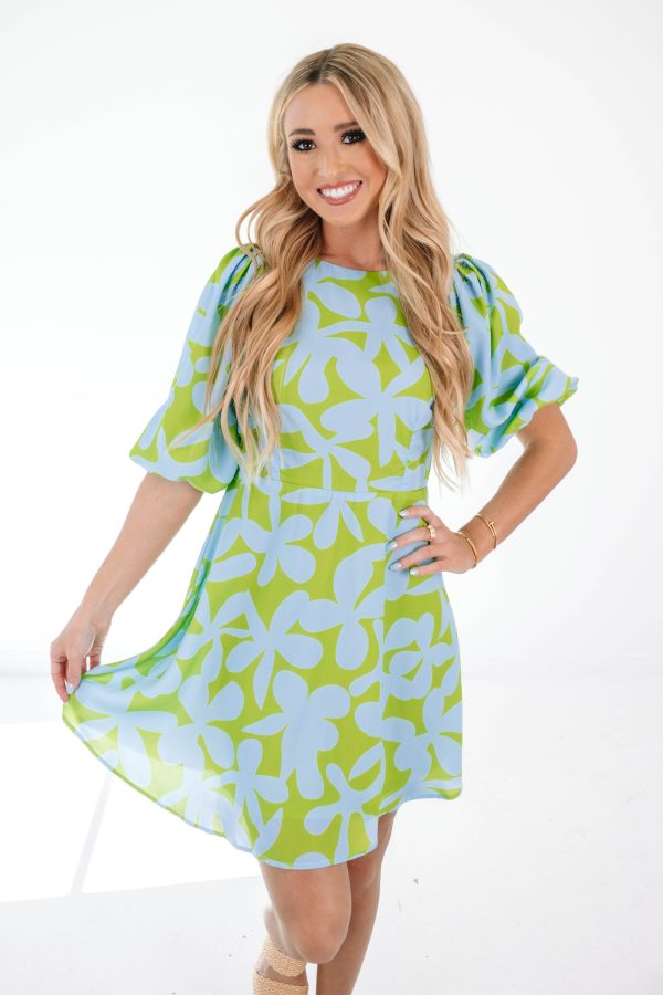 Ready For Retro Dress - Green Sale