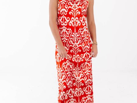 A Dozen Roses Maxi Dress - Red Online Hot Sale