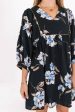 Hello Hydrangeas Dress - Black Online Hot Sale