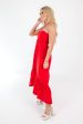 Feet In The Sand Midi Dress - Red Online Hot Sale