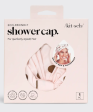 Luxury Shower Cap - Blush Dot, Palm Print OR Stripes Online Hot Sale