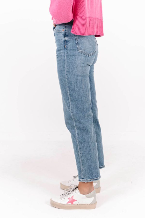 Pistola Cassie Super High Rise Straight Crop Jeans - Cambridge Supply