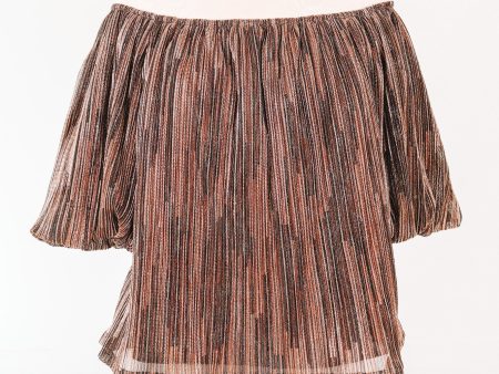 Metallic Mood Top - Bronze For Sale