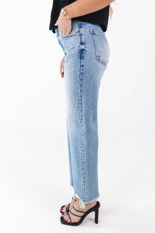 Pistola Cassie Super High Rise Straight Crop Jeans - Era For Sale