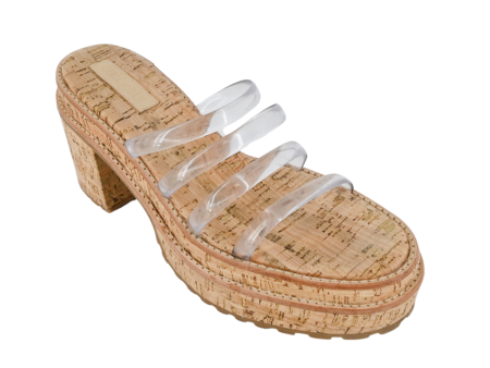 Sev Clear Four-Band Platform Sandals on Sale